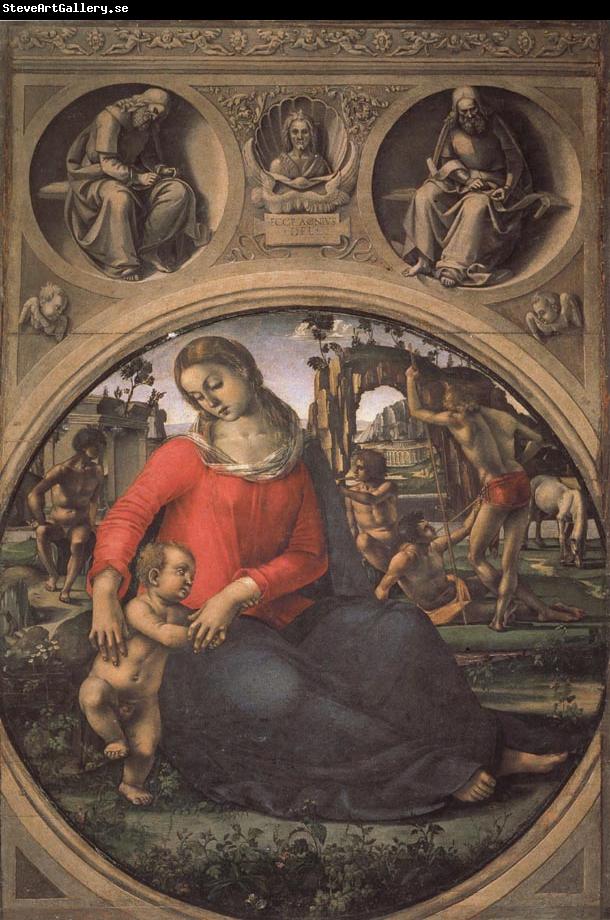 Luca Signorelli Madonna and Child with Prophets